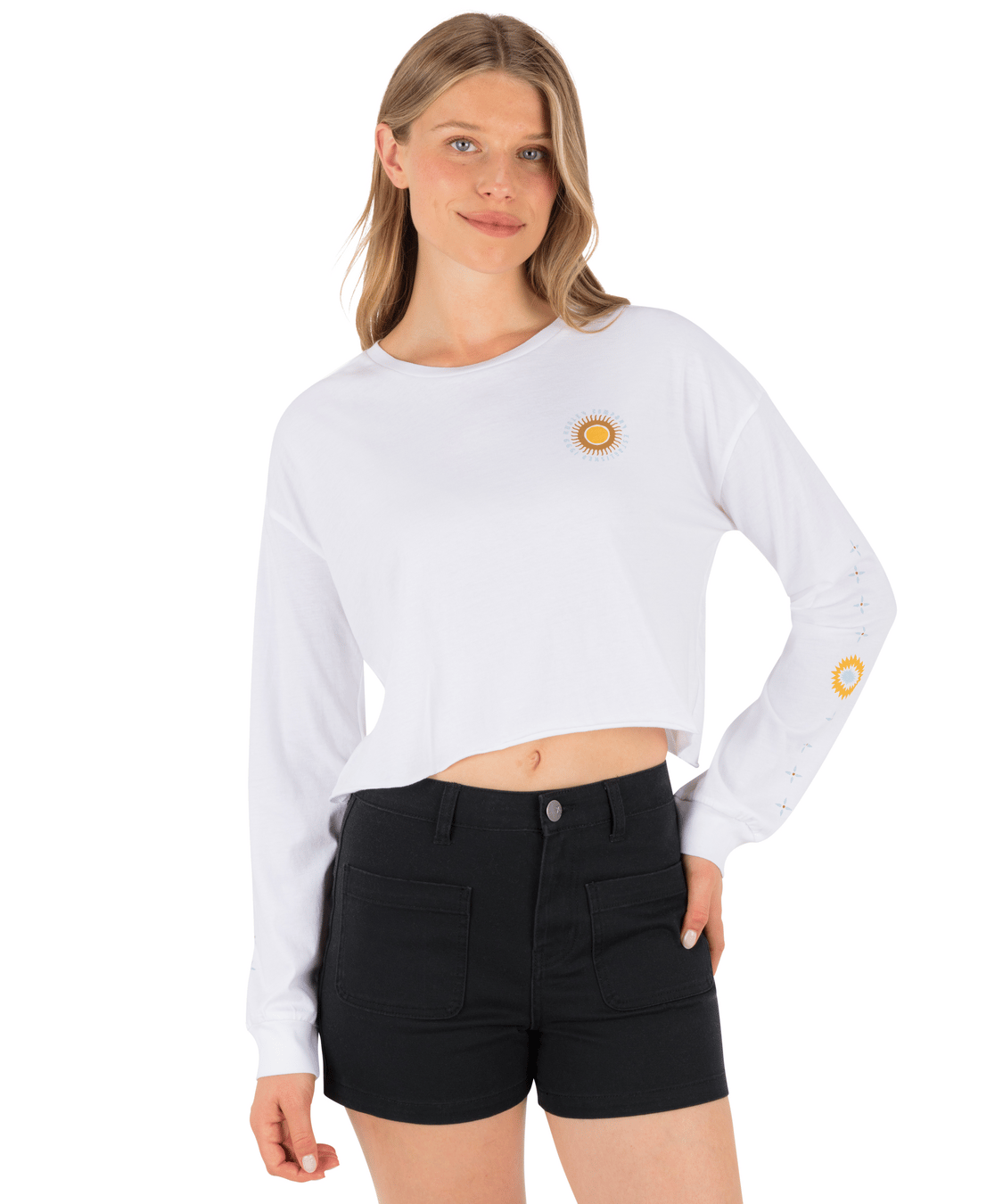 Eagles High L/S Crop Tee