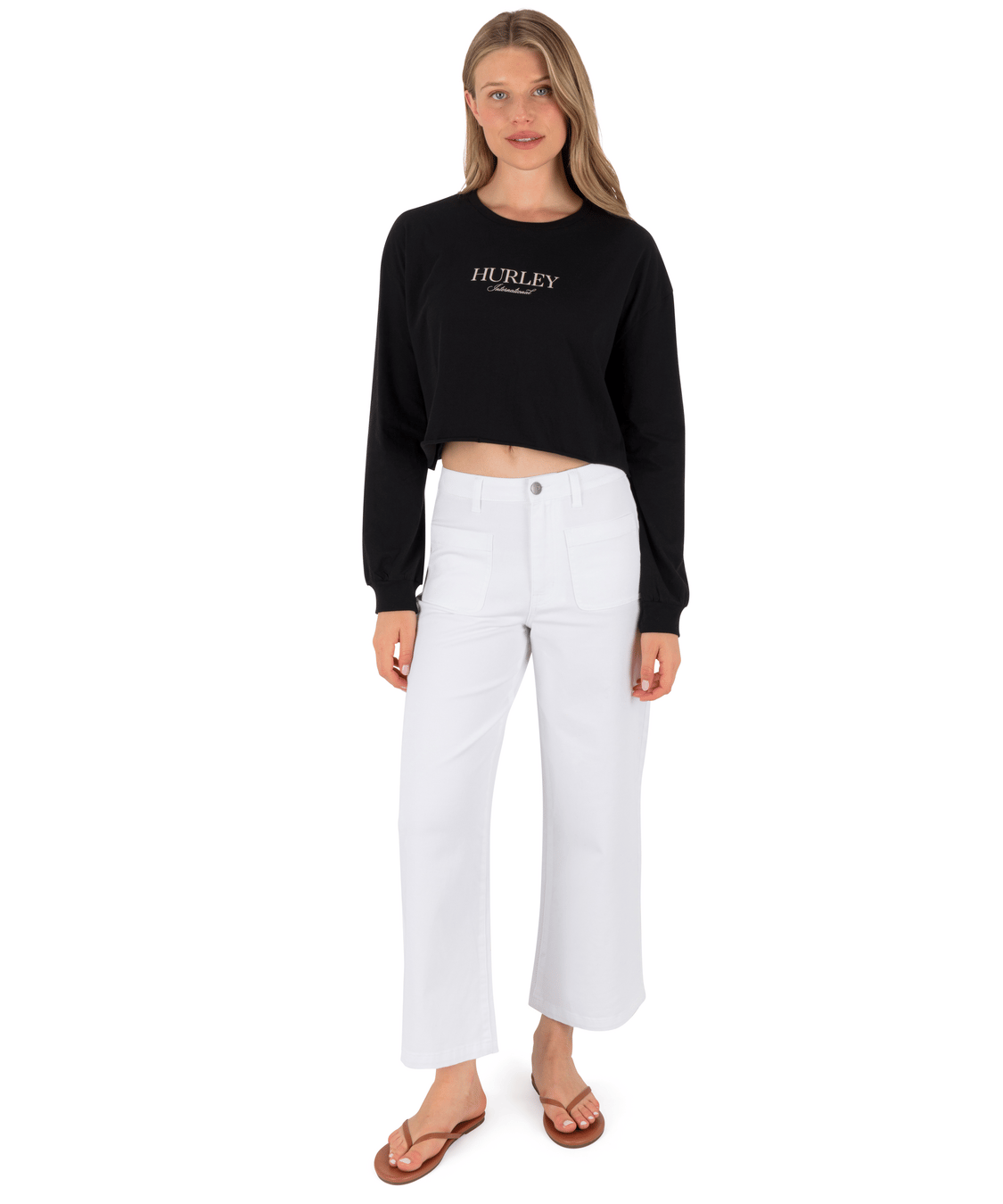 Floreal L/S Crop Tee