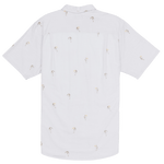 White shirt with pattern on a white background