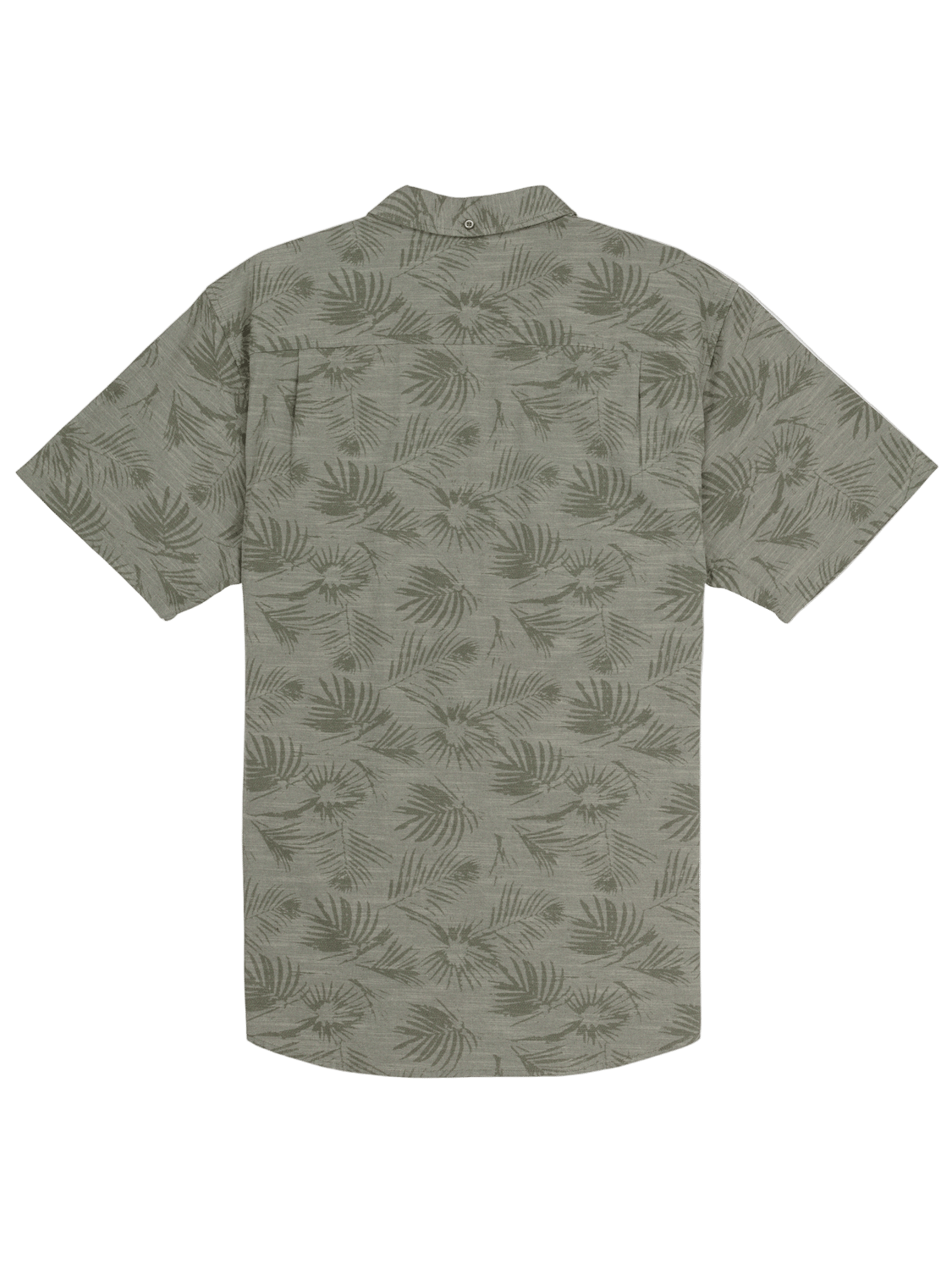 Green patterned shirt on a white background