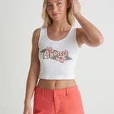 Aloha Scoop Crop Tank