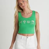 Three Days Scoop Crop Tank