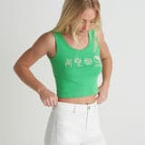 Three Days Scoop Crop Tank