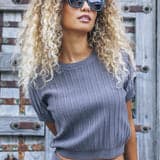 Daylight Short Sleeve Sweater Top
